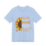 Blessed To Be Called Mom Grandma Great Grandma T-Shirt in Baby Blue