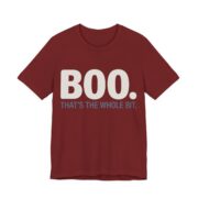 Boo. That's The Whole Bit Shirt - Funny Halloween Tee in Cardinal