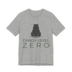 Capybara Chaos Level Zero Shirt - Funny Capybara Tee in Athletic Heather