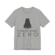 Capybara Chaos Level Zero Shirt - Funny Capybara Tee in Athletic Heather