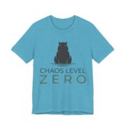 Capybara Chaos Level Zero Shirt - Funny Capybara Tee in Heather Aqua