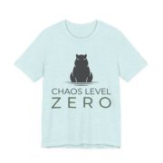 Capybara Chaos Level Zero Shirt - Funny Capybara Tee in Heather Prism Ice Blue