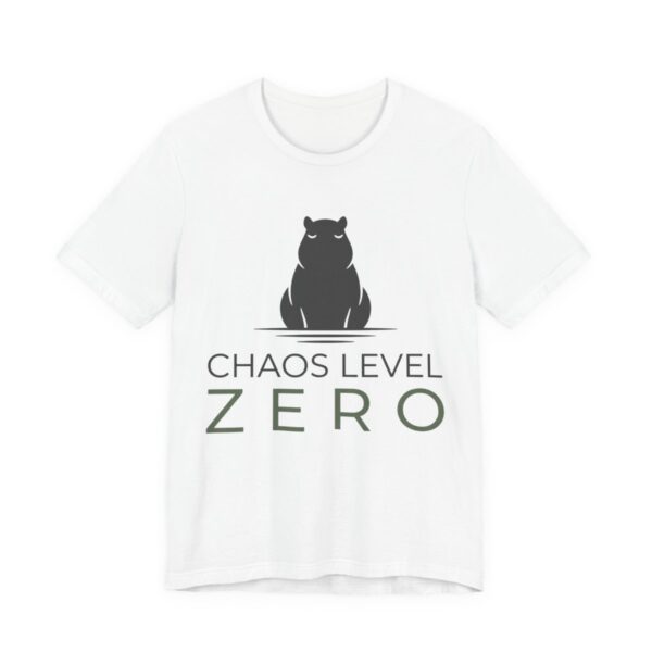 Capybara Chaos Level Zero Shirt - Funny Capybara Tee in White