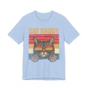 Cat Daddy Retro Sunset T-Shirt in Baby Blue