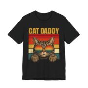 Cat Daddy Retro Sunset T-Shirt in Black