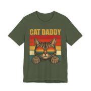 Cat Daddy Retro Sunset T-Shirt in Military Green
