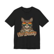 Cat Daddy Sunglasses Cat Dad T-Shirt in Black