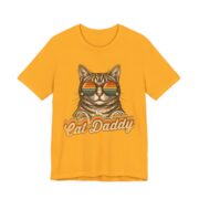 Cat Daddy Sunglasses Cat Dad T-Shirt in Gold