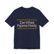 Certified Pyjama Family Shirt - Funny Christmas Tee in Navy