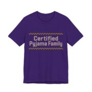 Certified Pyjama Family Shirt - Funny Christmas Tee in Team Purple