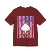 Chicken Butt Funny Matching T-Shirt in Cardinal