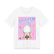 Chicken Butt Funny Matching T-Shirt in White