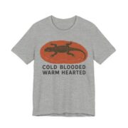 Cold Blooded Warm Hearted Shirt - Funny Graphic Tee in Athletic Heather