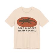 Cold Blooded Warm Hearted Shirt - Funny Graphic Tee in Soft Cream