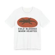 Cold Blooded Warm Hearted Shirt - Funny Graphic Tee in White