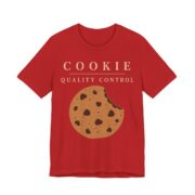 Cookie Quality Control Shirt - Funny Christmas Tee in Red