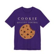 Cookie Quality Control Shirt - Funny Christmas Tee in Team Purple
