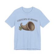 Cornucopia Of Opinions Shirt - Funny Thanksgiving Tee in Baby Blue