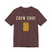 Crew Chief Shirt - Funny Christmas Tee in Heather Maroon
