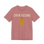 Crew Second Shirt - Funny Christmas Tee in Heather Mauve