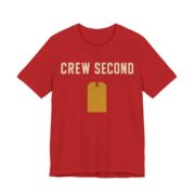 Crew Second Shirt - Funny Christmas Tee in Red