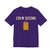 Crew Second Shirt - Funny Christmas Tee in Team Purple
