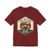 Cul-De-Sac National Monument Shirt - Funny Suburban Parody in Cardinal