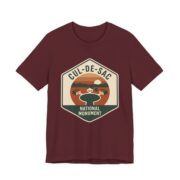 Cul-De-Sac National Monument Shirt - Funny Suburban Parody in Maroon