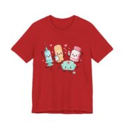 Cute Nurse Kawaii Healthcare T-Shirt in Red