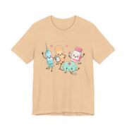 Cute Nurse Kawaii Healthcare T-Shirt in Sand Dune