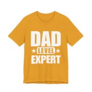 Dad Level Expert Bold Stencil T-Shirt in Mustard