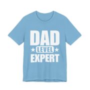 Dad Level Expert Bold Stencil T-Shirt in Ocean Blue
