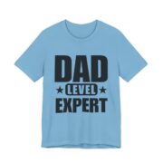 Dad Level Expert Fathers Day T-Shirt in Ocean Blue