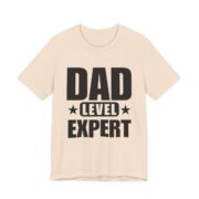 Dad Level Expert Fathers Day T-Shirt in Soft Cream