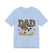Dad Love You Always Duck Camo T-Shirt in Baby Blue