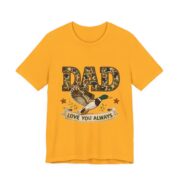 Dad Love You Always Duck Camo T-Shirt in Gold