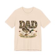 Dad Love You Always Duck Camo T-Shirt in Soft Cream