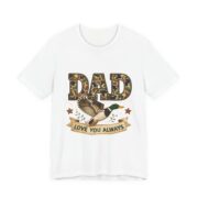 Dad Love You Always Duck Camo T-Shirt in White