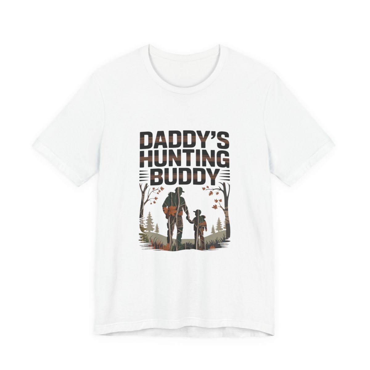 Daddy’s Hunting Buddy Kids Hunting T-Shirt in White