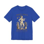 Dirty Hoes Garden Society Funny Gardening T-Shirt in True Royal
