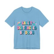Easily Distracted By Dogs Pastel T-Shirt in Ocean Blue