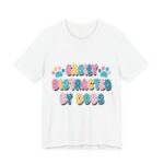 Easily Distracted By Dogs Pastel T-Shirt in White