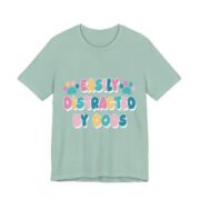 Easily Distracted By Dogs Paw Print T-Shirt in Dusty Blue