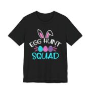 Egg Hunt Squad Funny Easter T-Shirt in Black