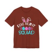 Egg Hunt Squad Funny Easter T-Shirt in Rust