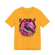 F-Caw-F Crow Pink Moon Peony T-Shirt in Gold