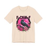 F-Caw-F Crow Pink Moon Peony T-Shirt in Soft Cream
