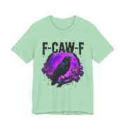 F-Caw-F Crow Purple Orchid Moon T-Shirt in Mint