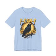 F-Caw-F Crow Sunflower Moon T-Shirt in Baby Blue