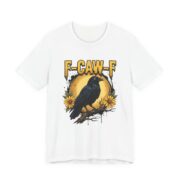 F-Caw-F Crow Sunflower Moon T-Shirt in White